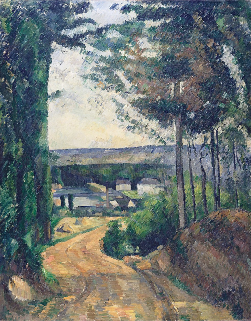Strada che porta al lago da Paul Cézanne