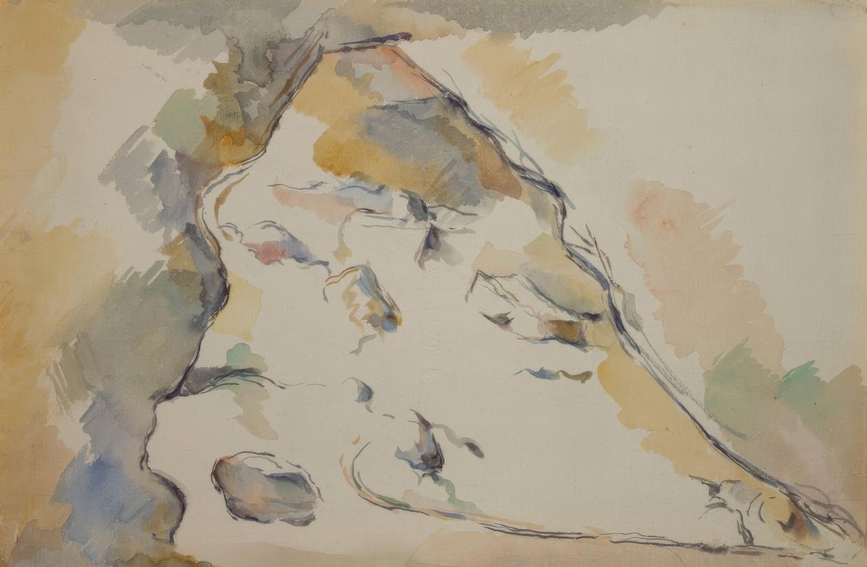 Rocce e caverna da Paul Cézanne