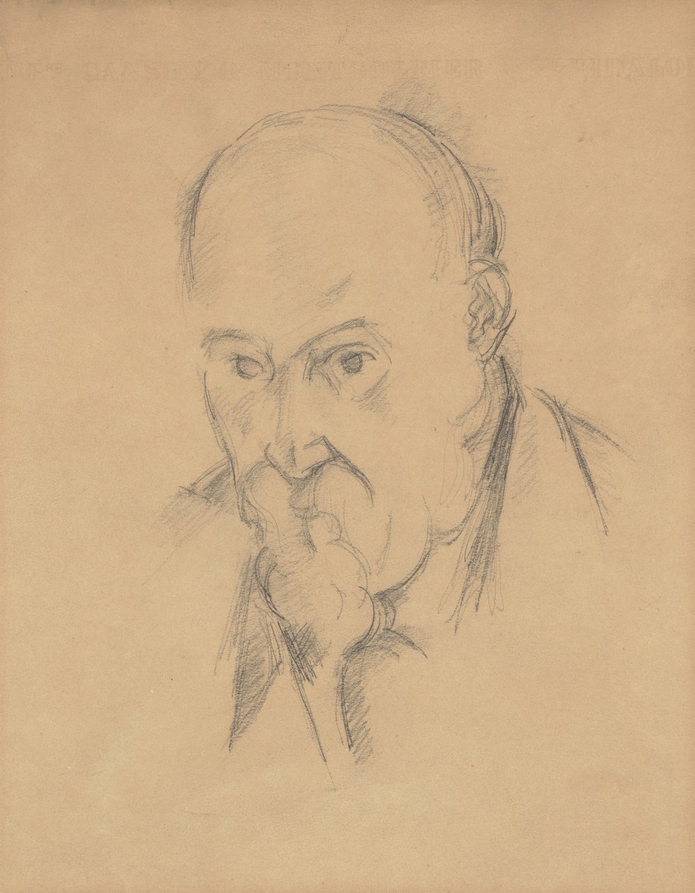 Autoritratto (recto) da Paul Cézanne