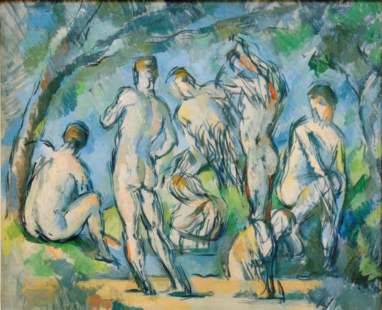 Sette bagnanti da Paul Cézanne