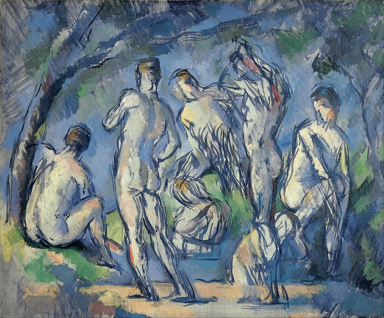 Sette bagnanti da Paul Cézanne