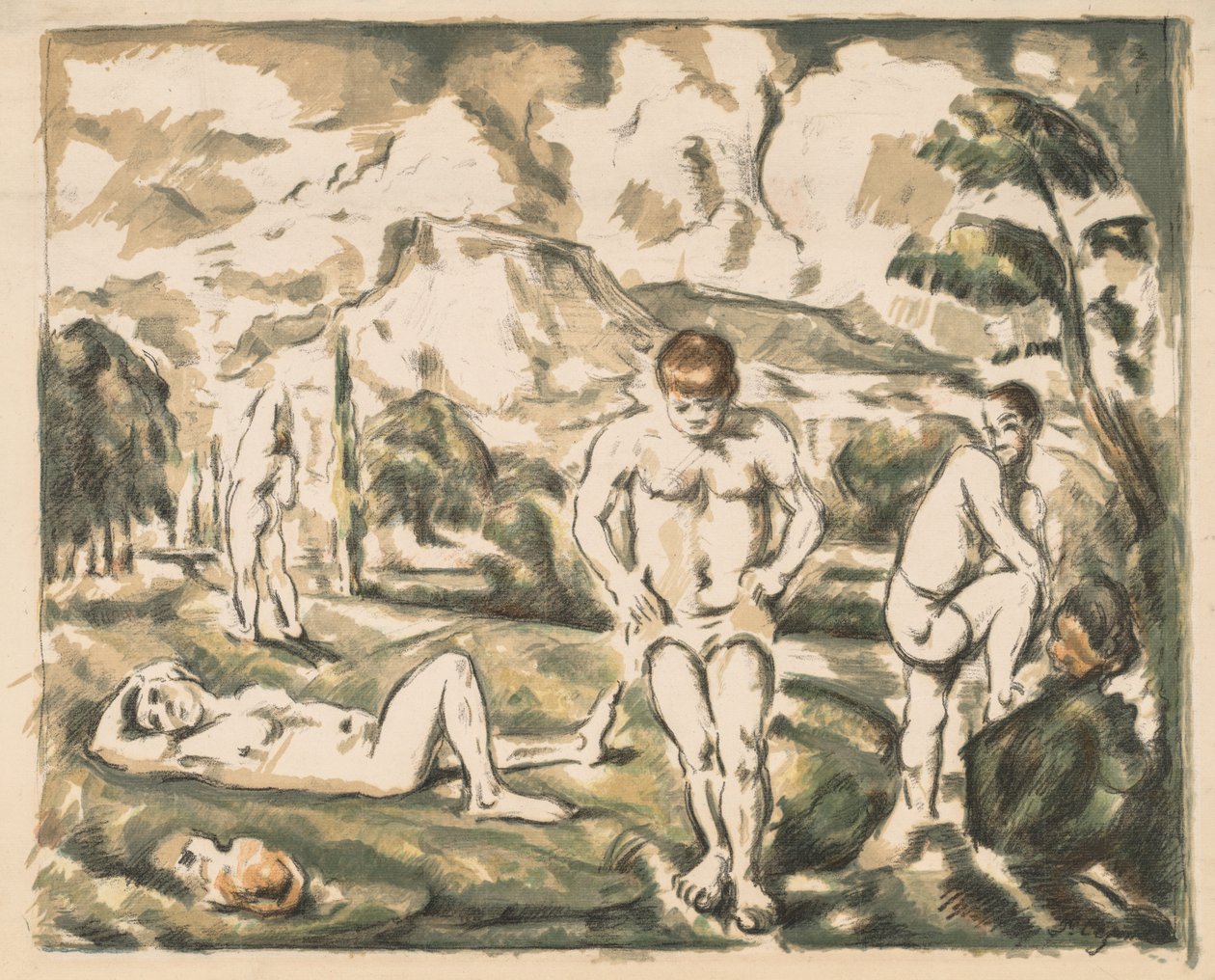 I Bagnanti da Paul Cézanne