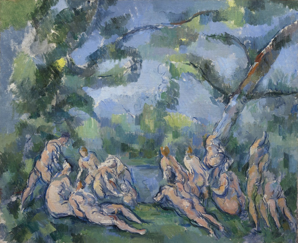I bagnanti, 1899-1904 da Paul Cézanne