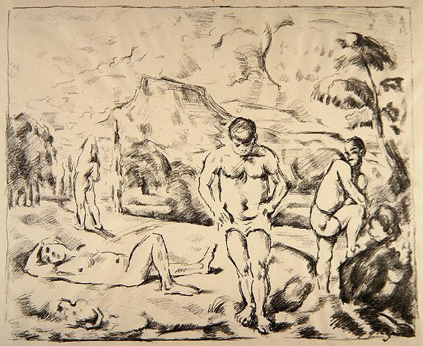 I bagnanti, c.1898 da Paul Cézanne