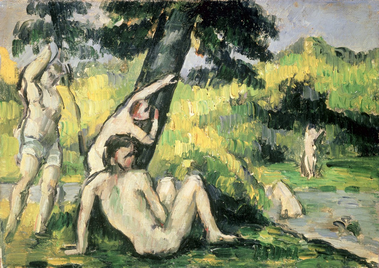 Il luogo del bagno da Paul Cézanne