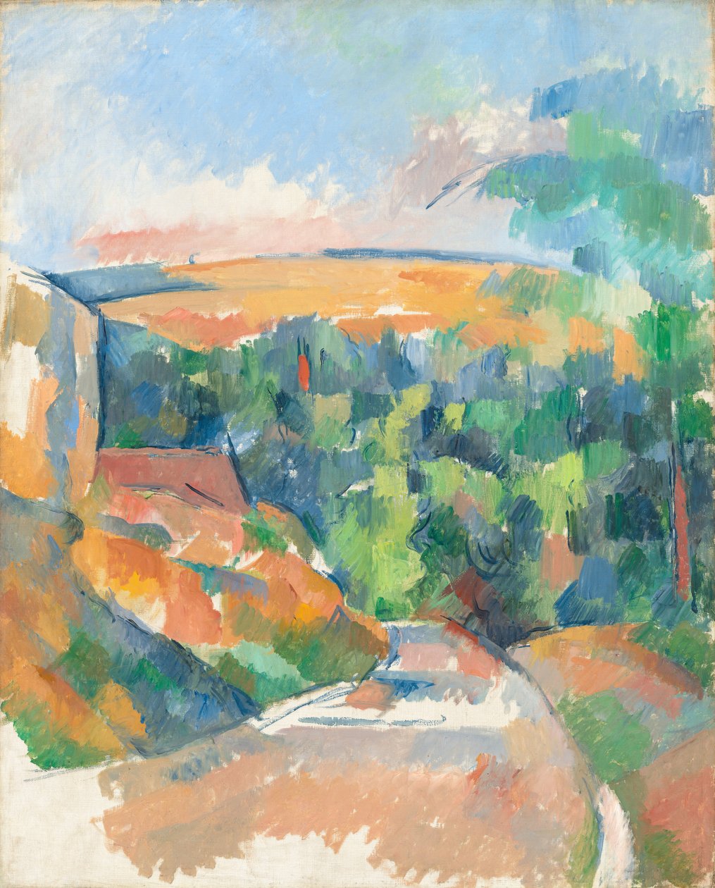 La curva nella strada da Paul Cézanne