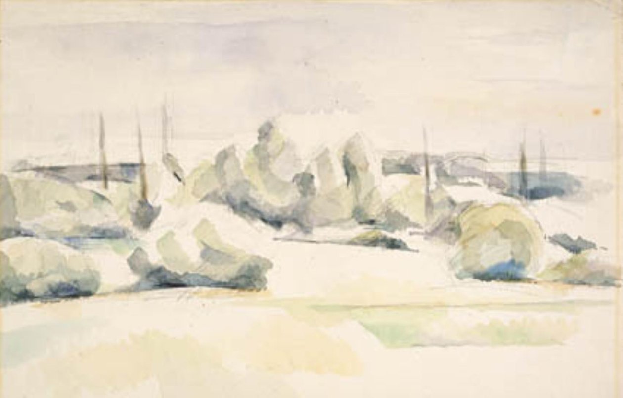 Le rive di un fiume (Les Berges) da Paul Cézanne