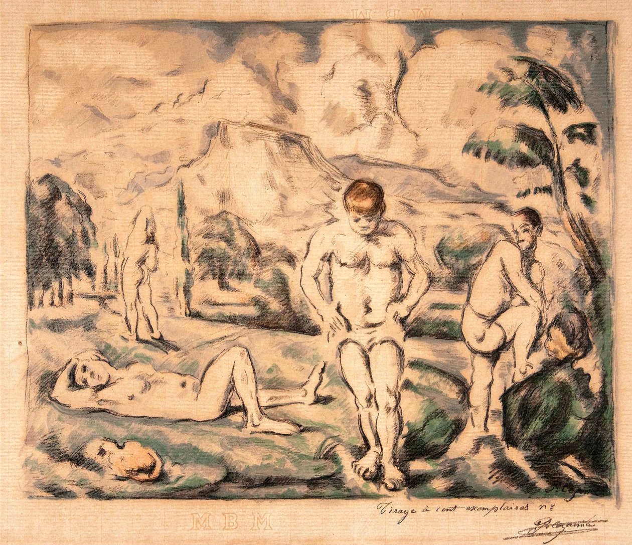Le grandi bagnanti da Paul Cézanne, Auguste Clot