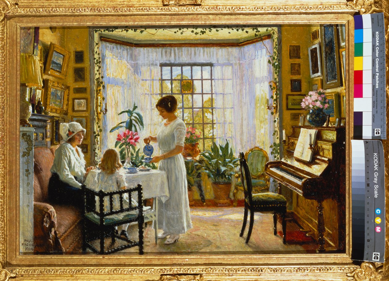 Tè del pomeriggio, 1914 da Paul Fischer