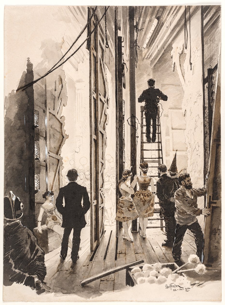 Scenografie del casinò da Paul Fischer
