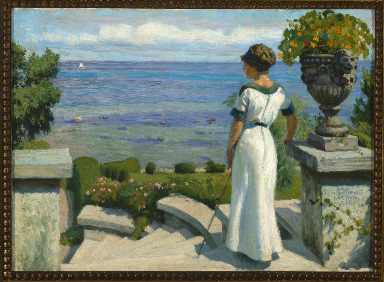 P.Fischer, Sulla terrazza da Paul Fischer