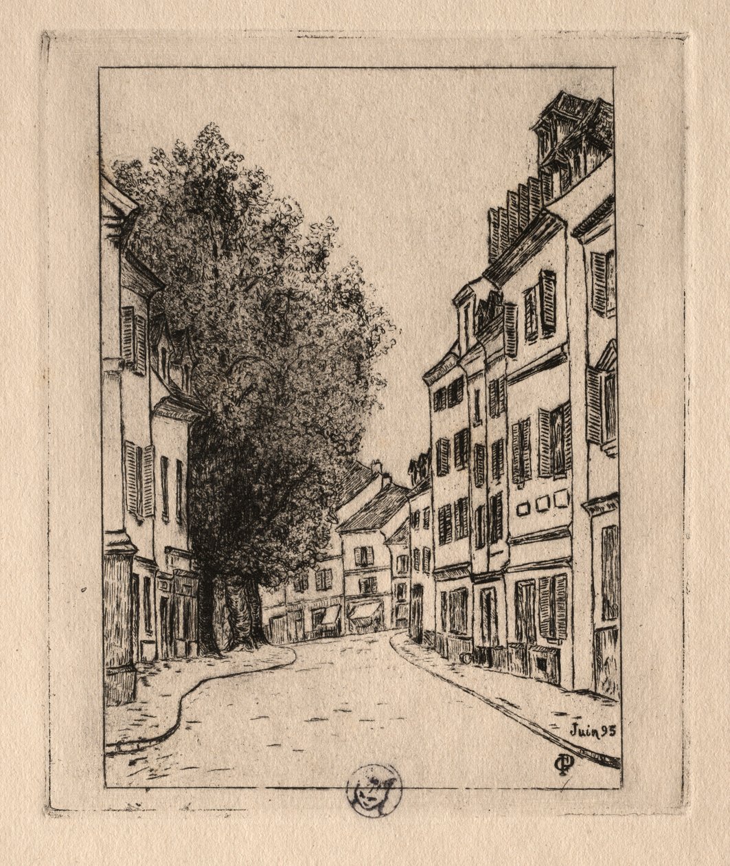 Sei incisioni: Notre Dame, Pontoise, 1895 da Paul Gachet