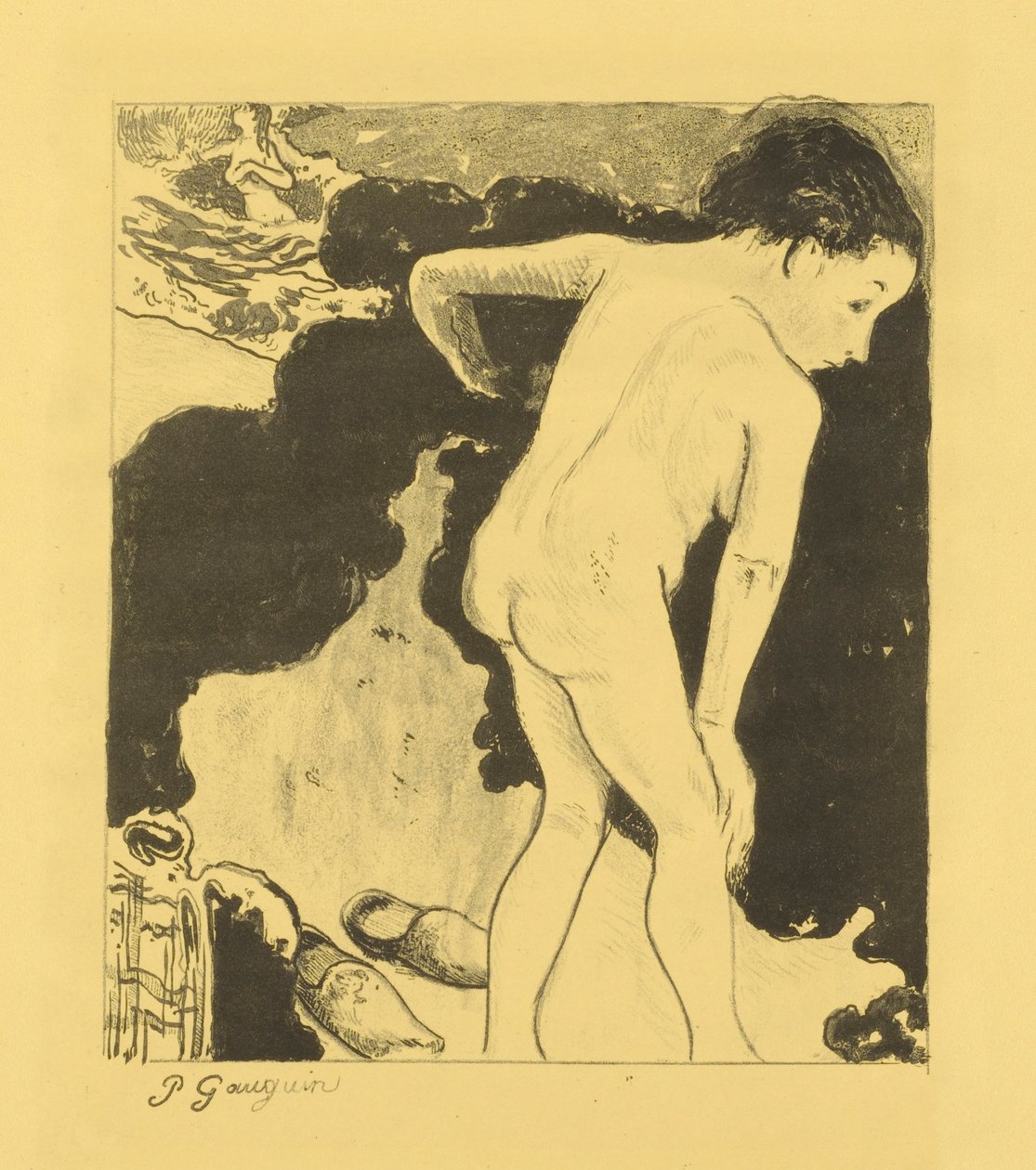 Bagnanti in Bretagna da Paul Gauguin