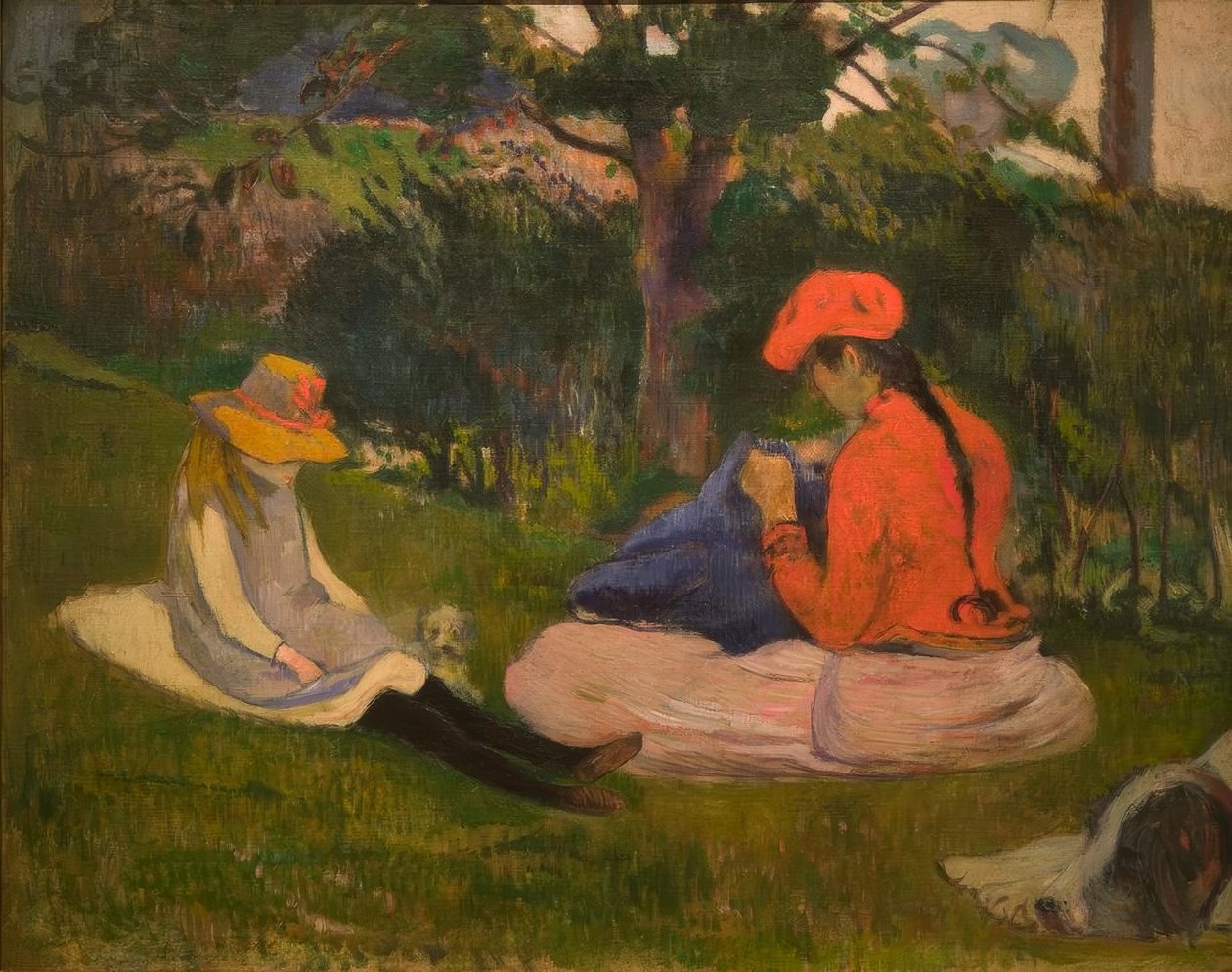 Il lavoro di cucito da Paul Gauguin