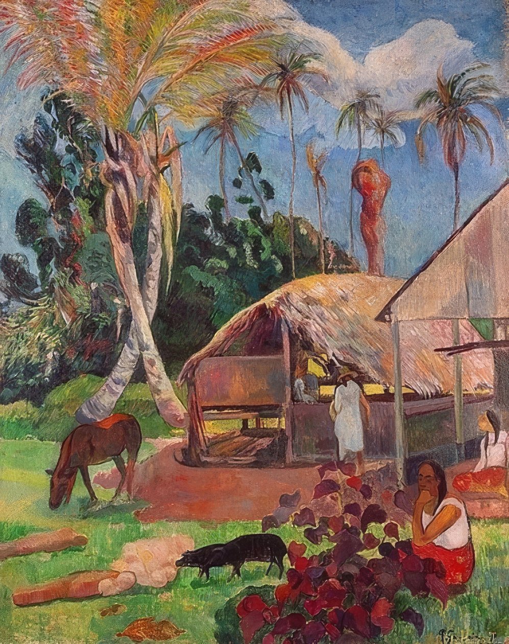 I maiali neri. 1891 da Paul Gauguin