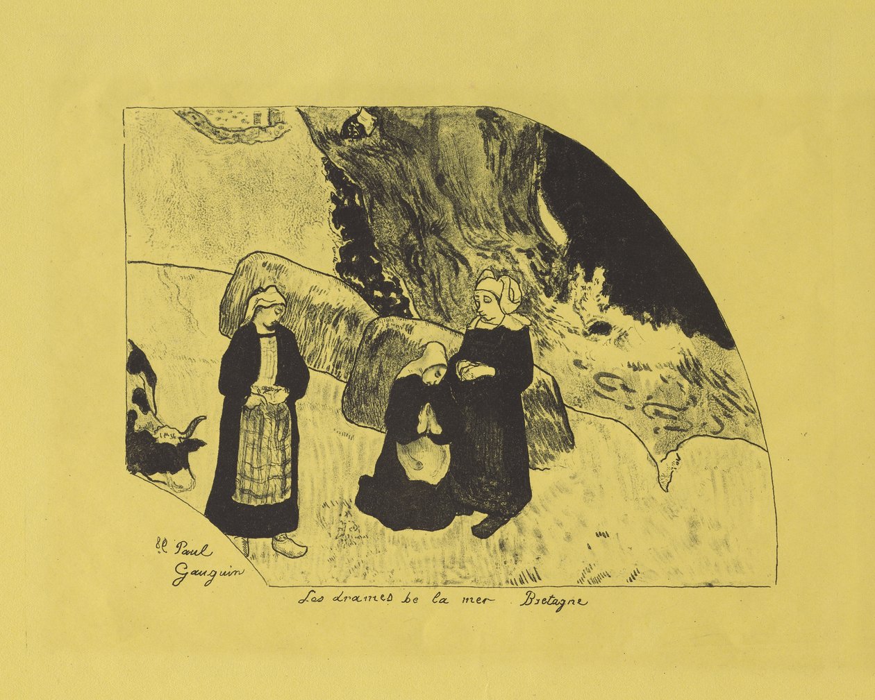 Drammi del mare: Bretagna, 1889 da Paul Gauguin