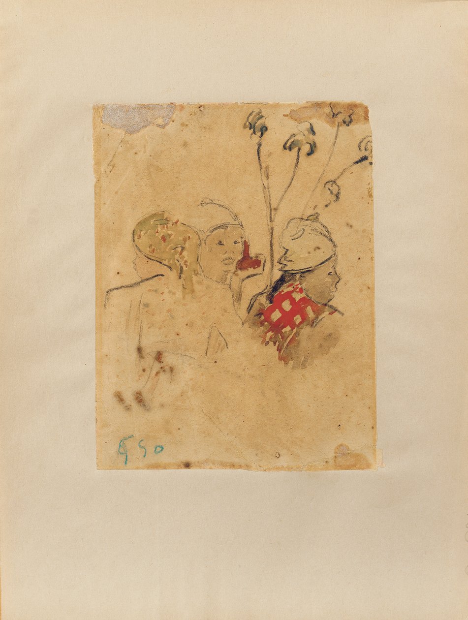 Teste e Vegetazione, 1887 da Paul Gauguin