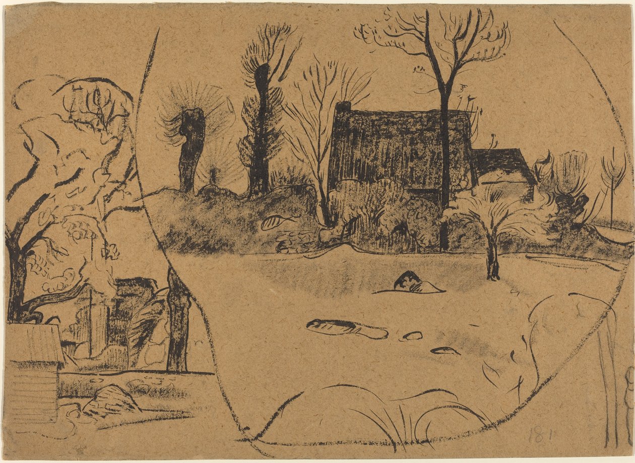 Paesaggio a Pont-Aven da Paul Gauguin