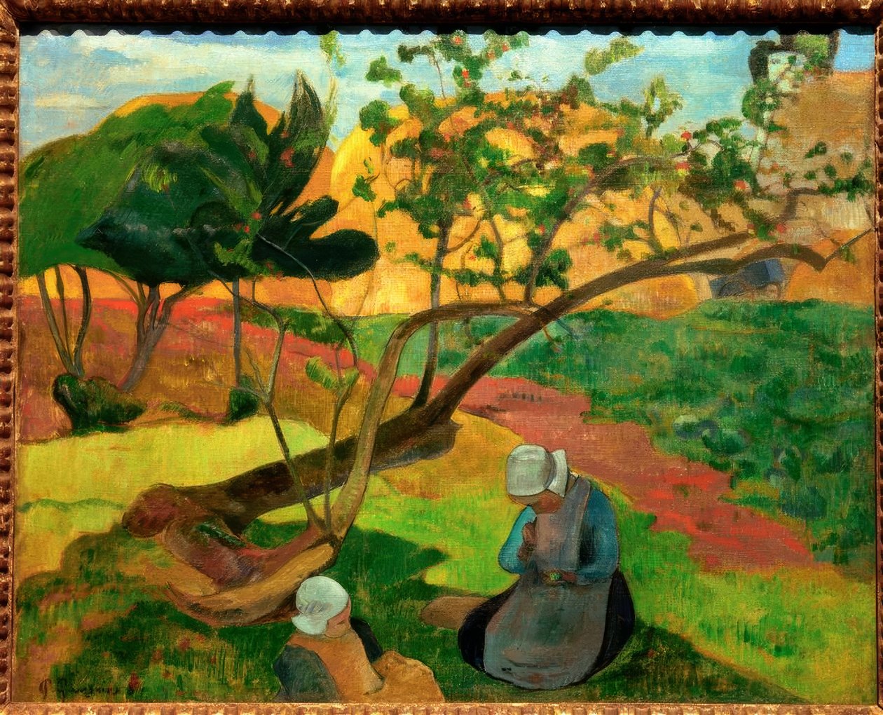 Paesaggio con due donne bretoni da Paul Gauguin