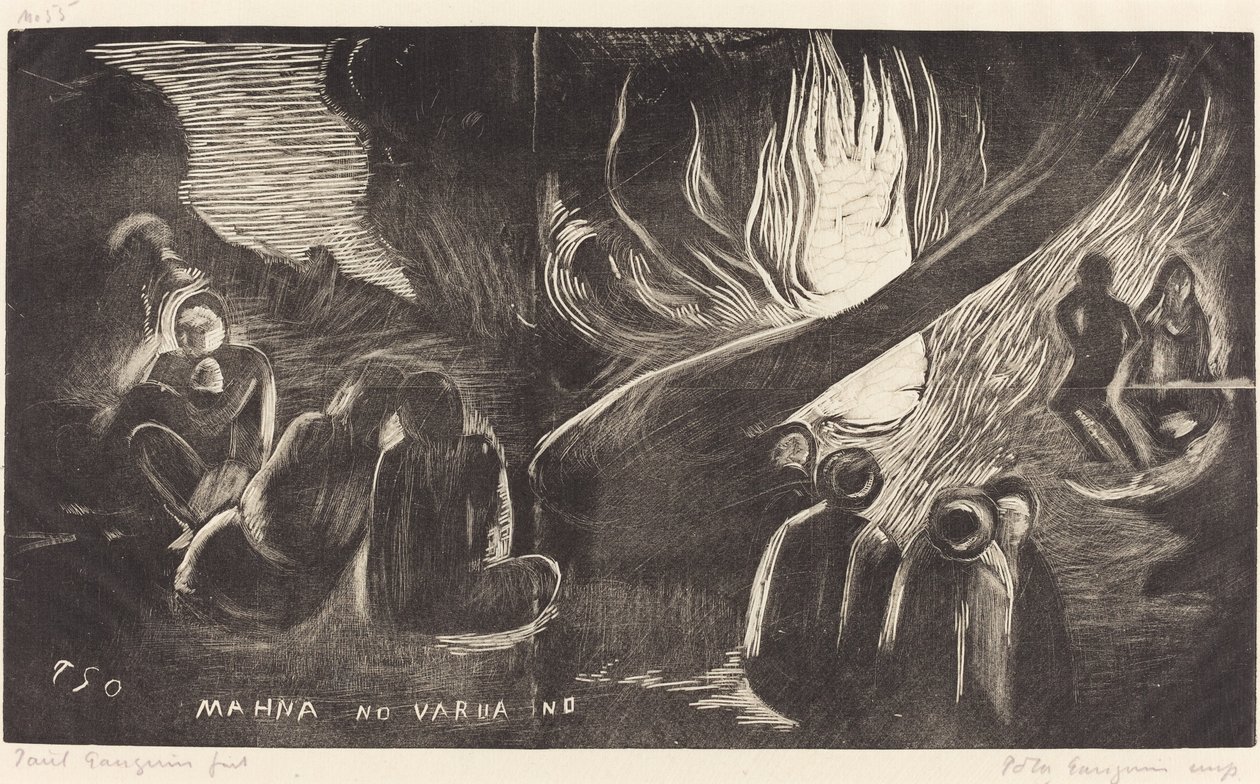 Mahna no Varua Ino (Il diavolo parla) da Paul Gauguin