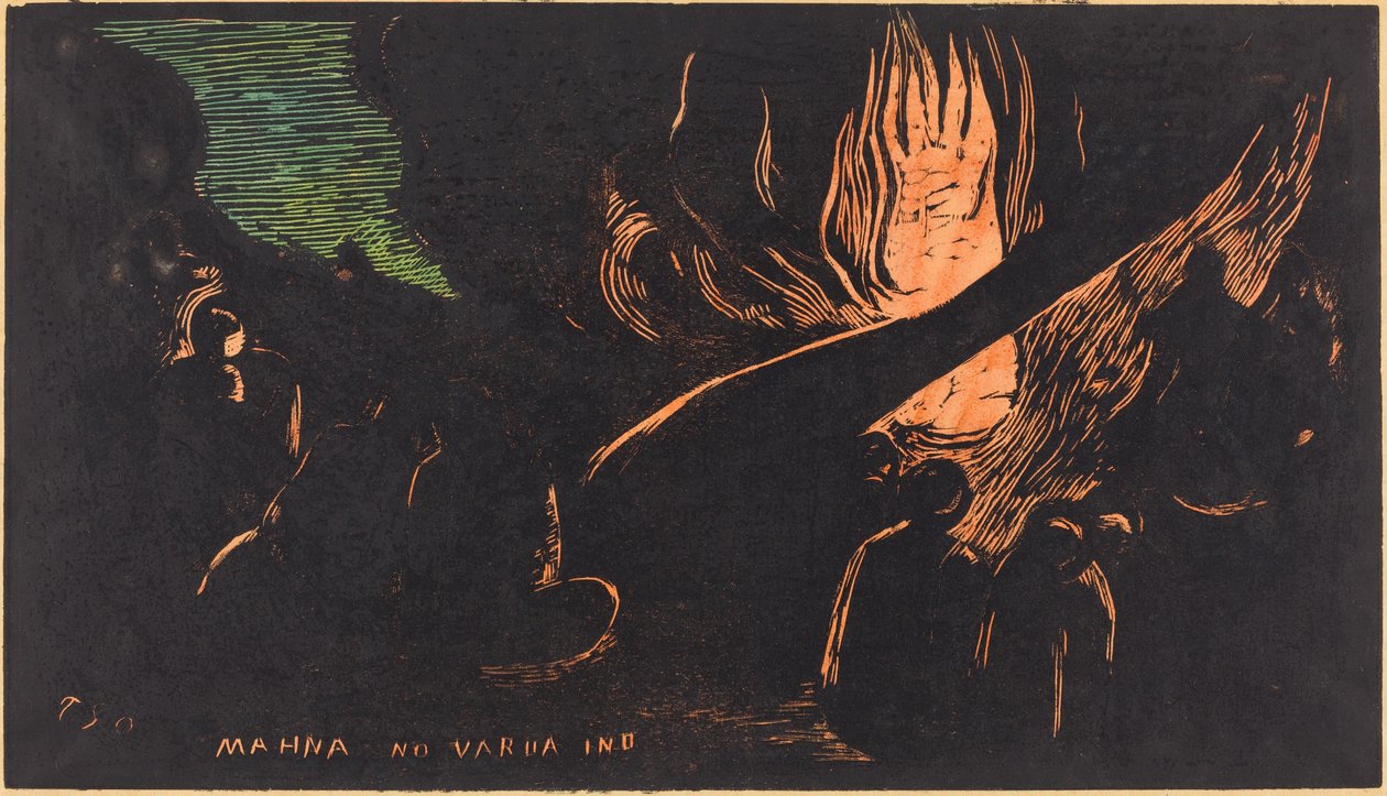Mahna no Varua Ino (Il diavolo parla) da Paul Gauguin
