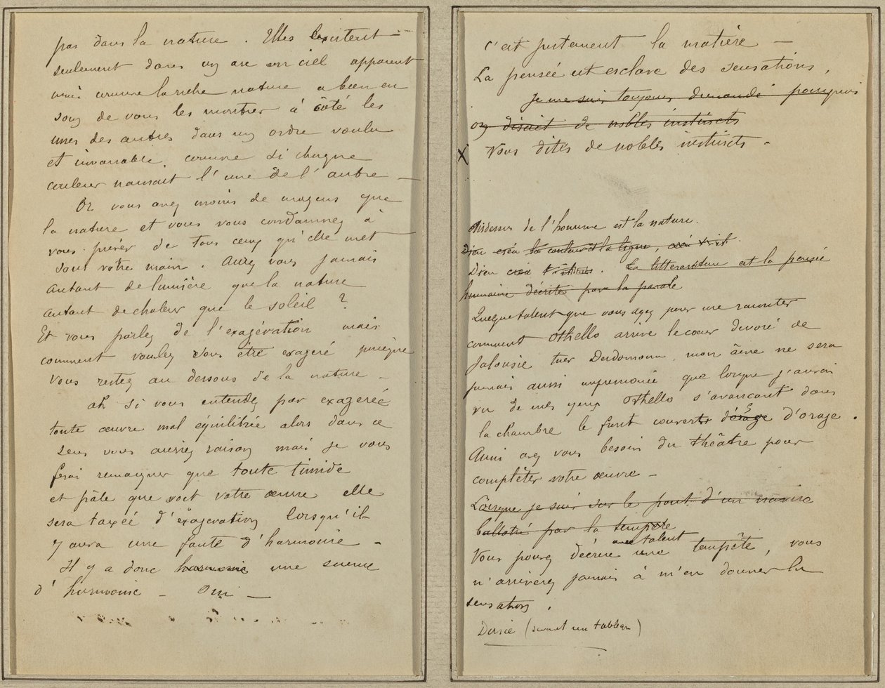Pagine di manoscritto [verso] da Paul Gauguin