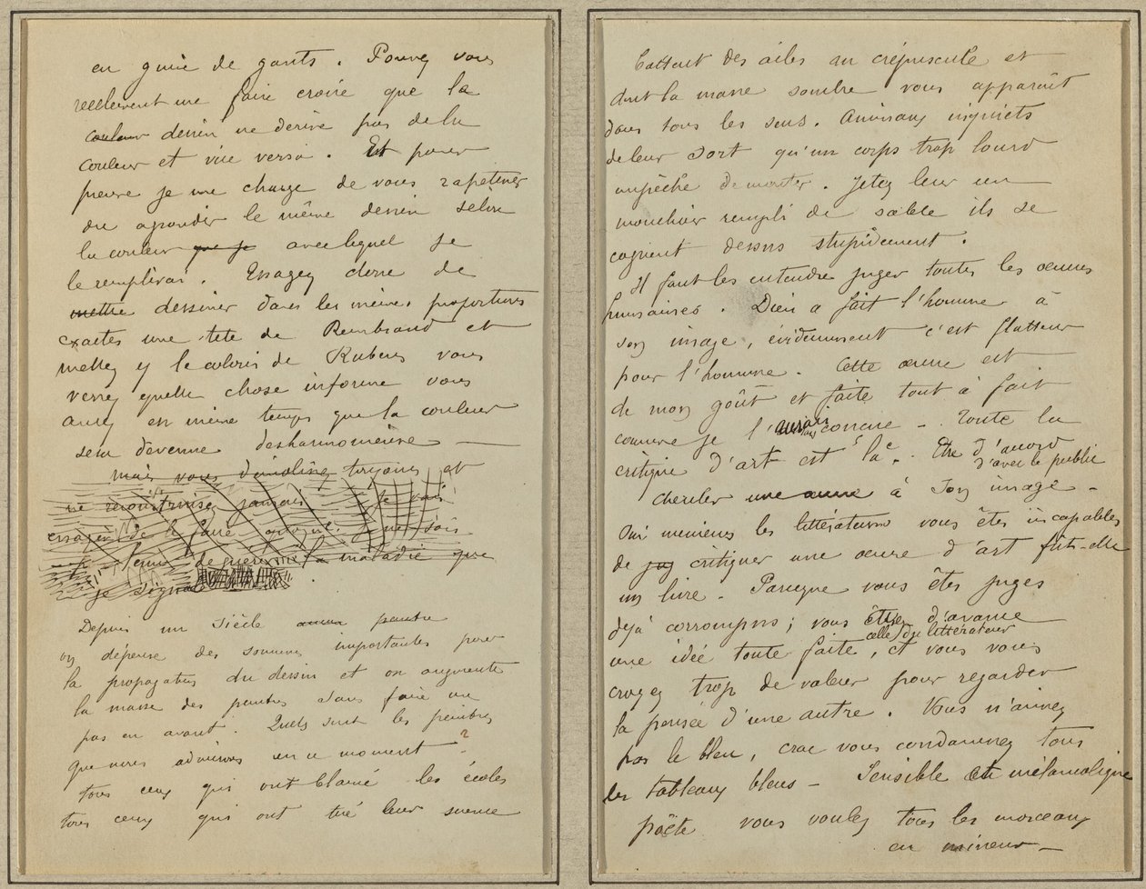 Pagine di Manoscritto [verso] da Paul Gauguin
