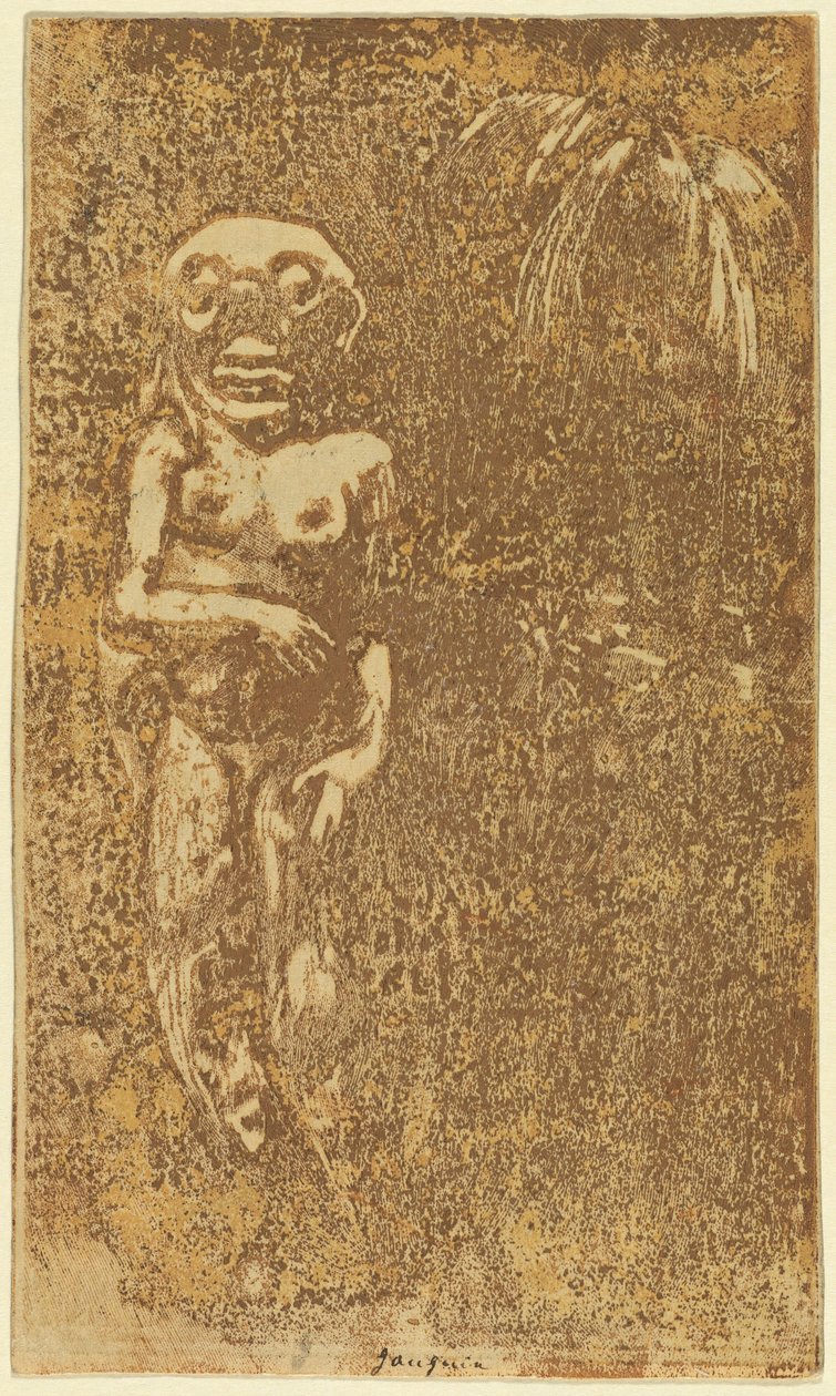 Oviri (Il Selvaggio) [recto] da Paul Gauguin