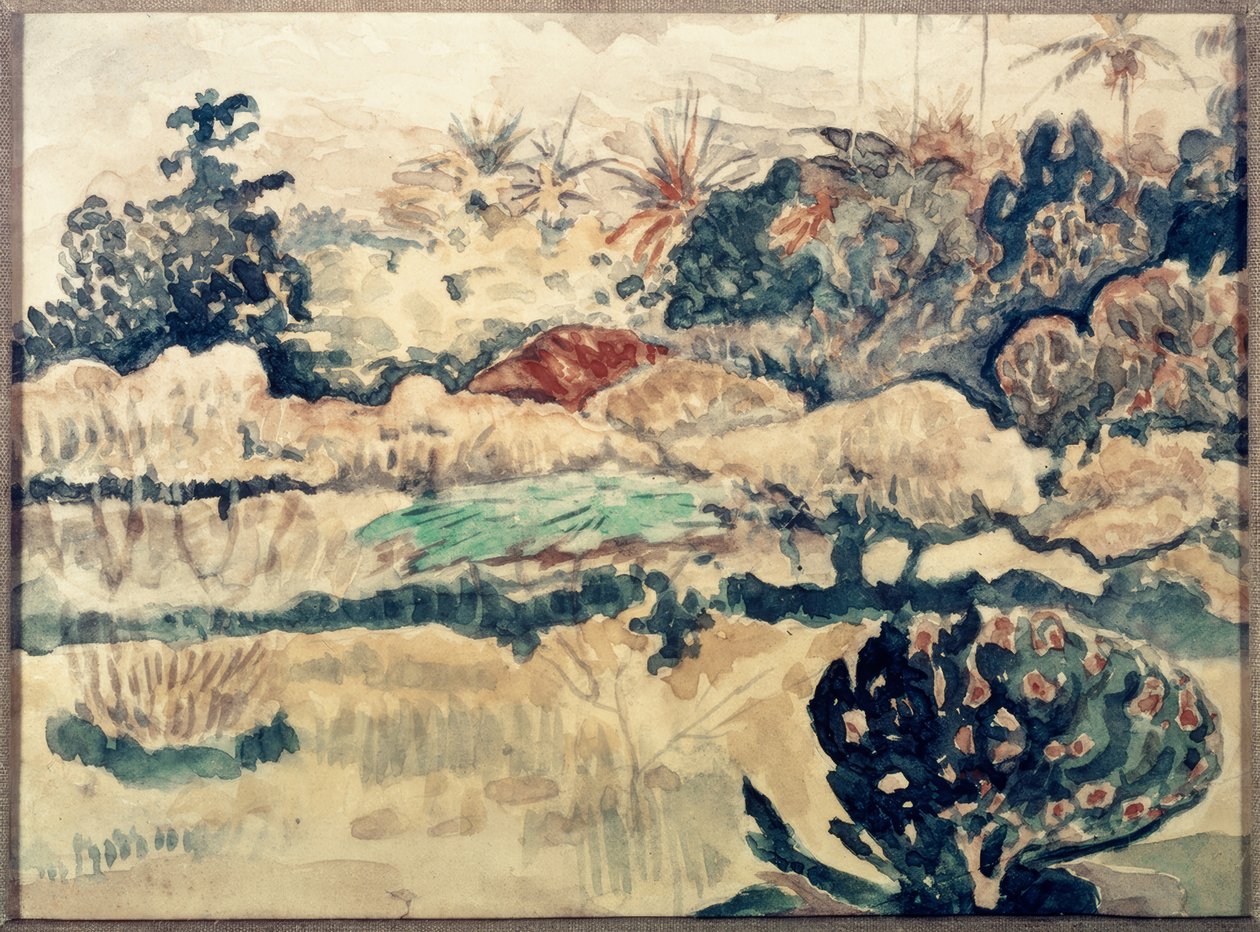 Paesaggio di Tahiti da Paul Gauguin
