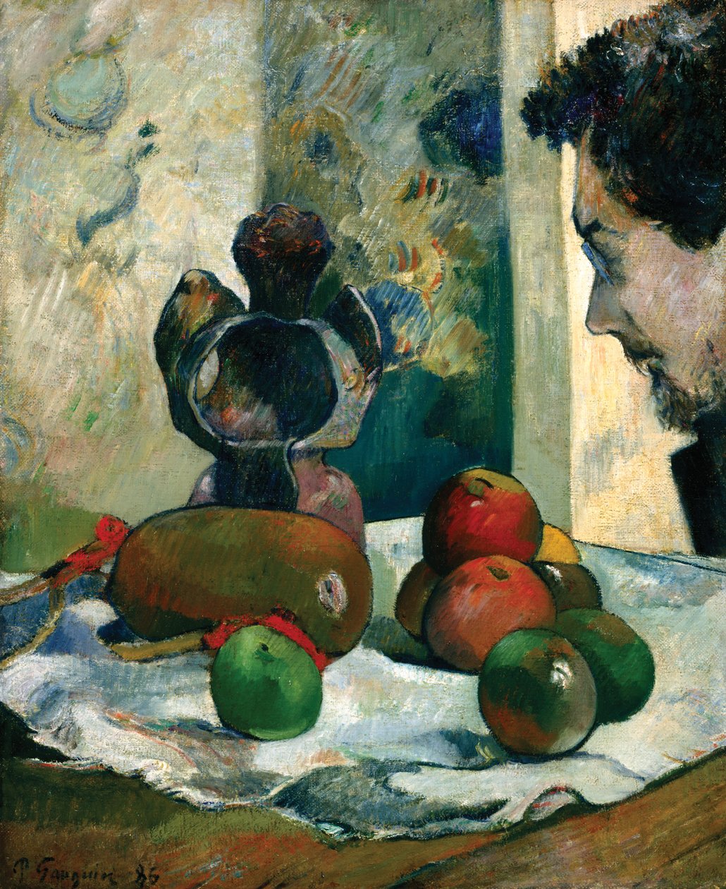 Natura morta con profilo di Laval da Paul Gauguin