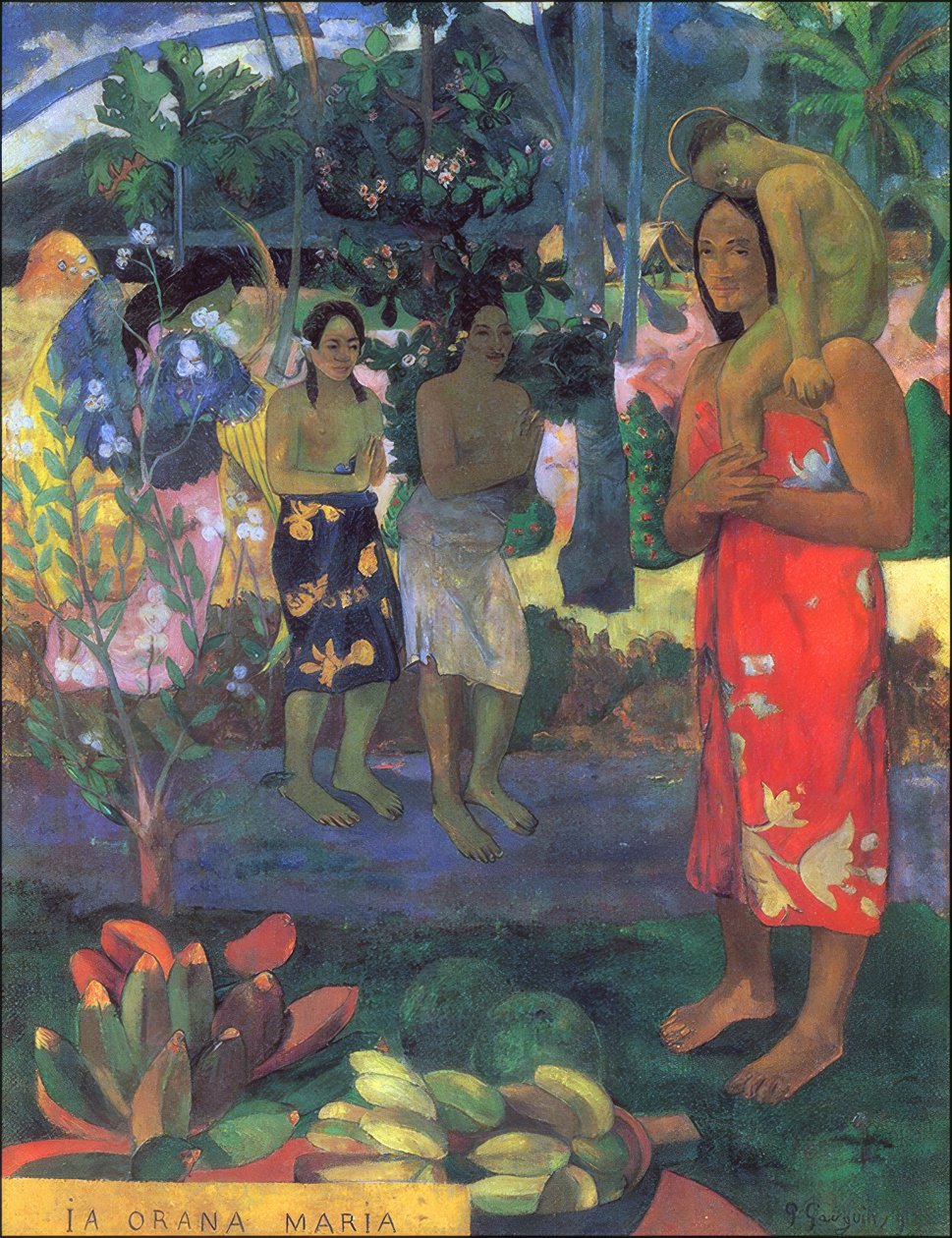 Tahiti: Ia Orana Maria (Ave Maria) 1891 da Paul Gauguin