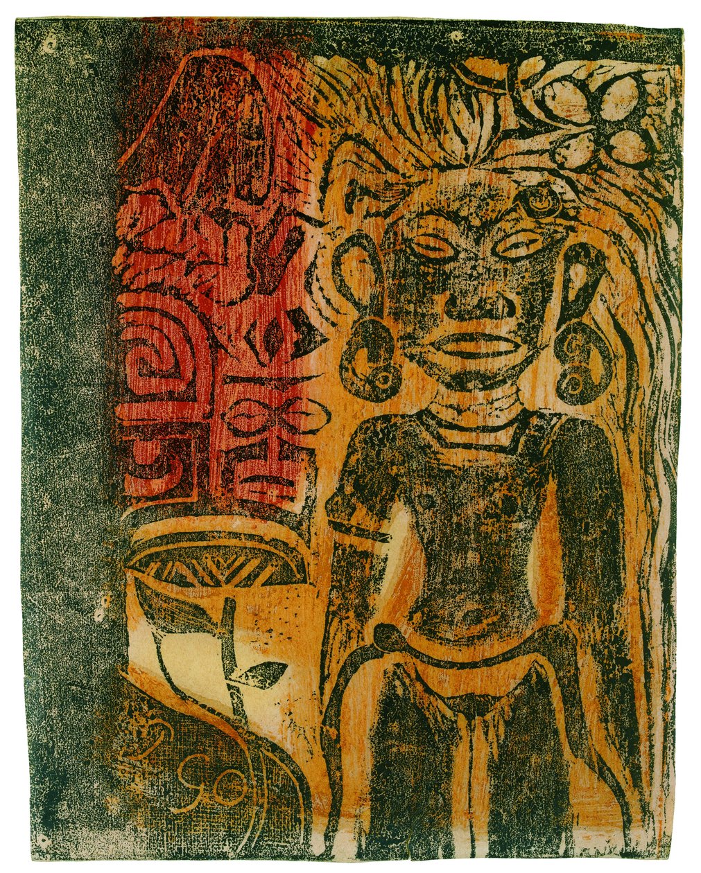 Idolo tahitiano, 1894-1895 da Paul Gauguin