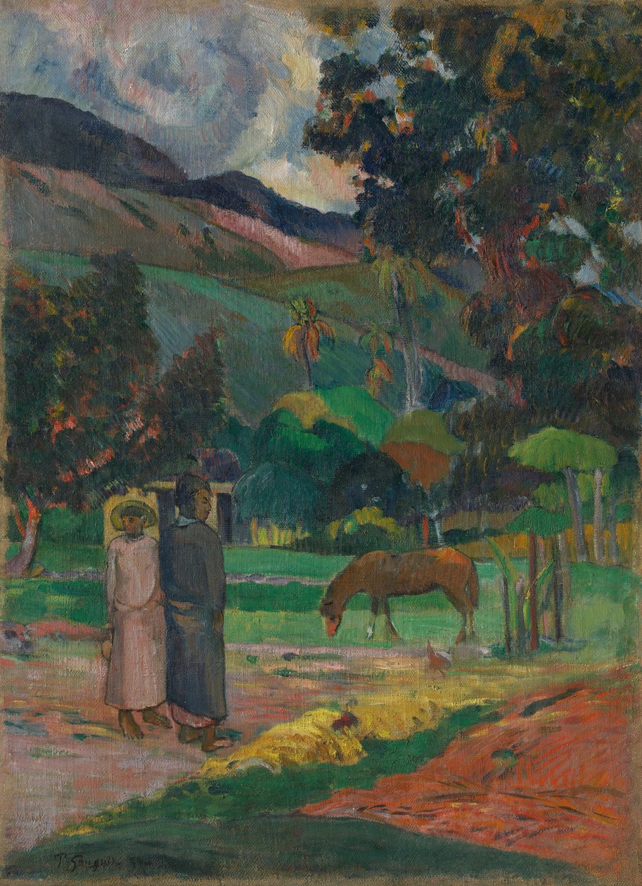 Paesaggio tahitiano da Paul Gauguin