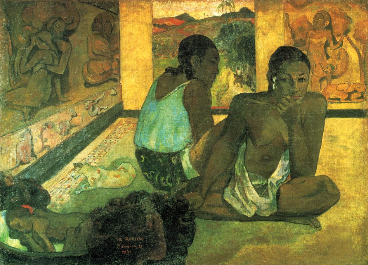 Tahitiano:  Te rerioa Il sogno da Paul Gauguin