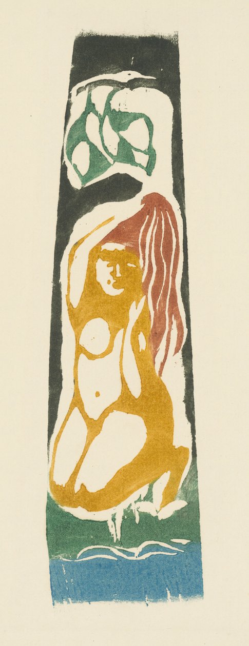 Donna tahitiana, c.1900 da Paul Gauguin