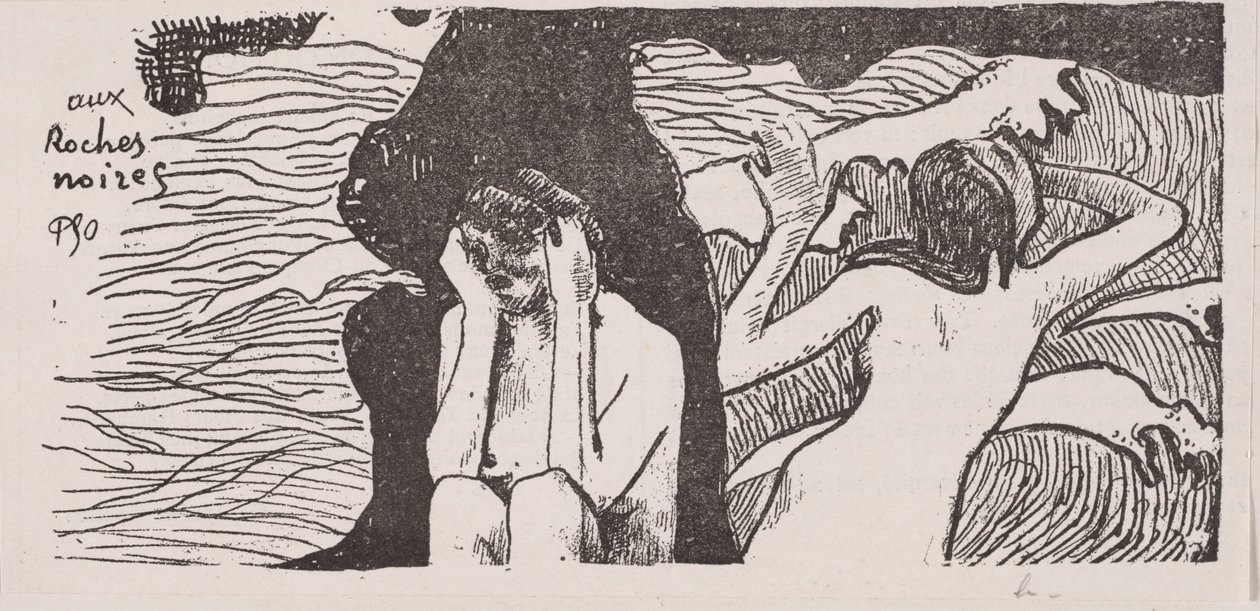 Le rocce nere da Paul Gauguin