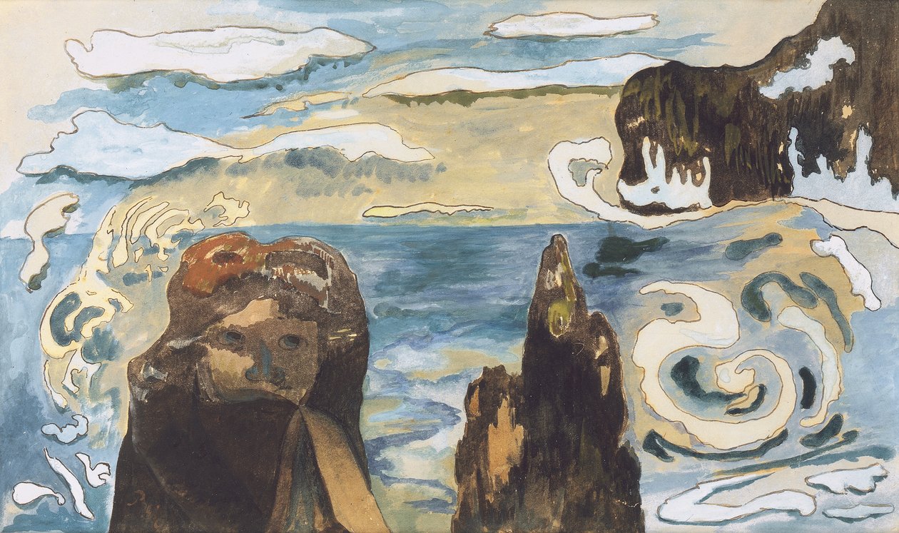 Le rocce nere, 1889 da Paul Gauguin