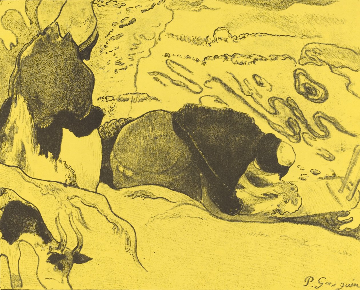 Le Lavandaie, 1889 da Paul Gauguin