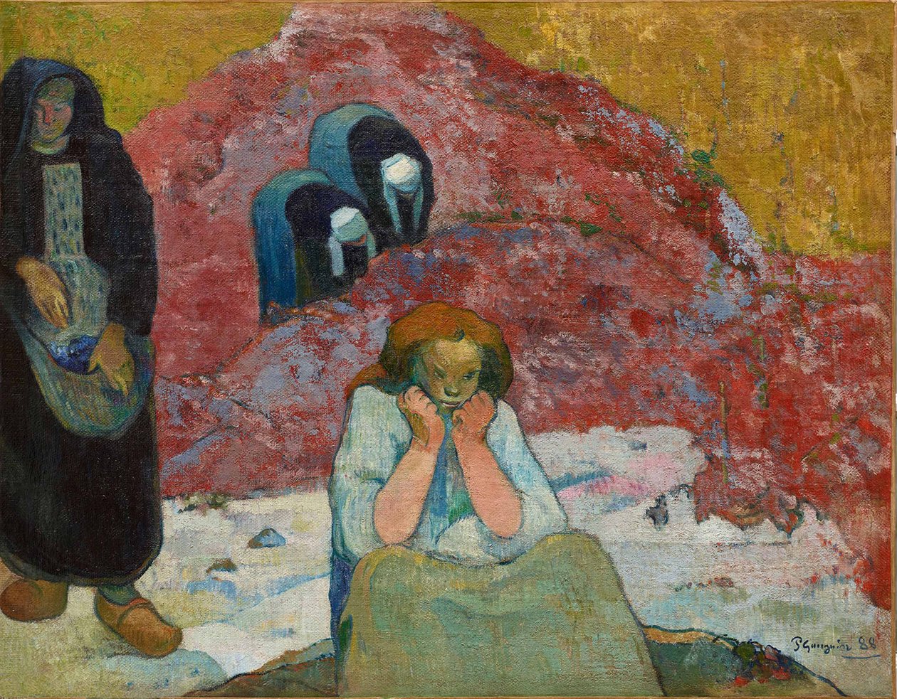 La vendemmia, miseria umana, 1888 da Paul Gauguin