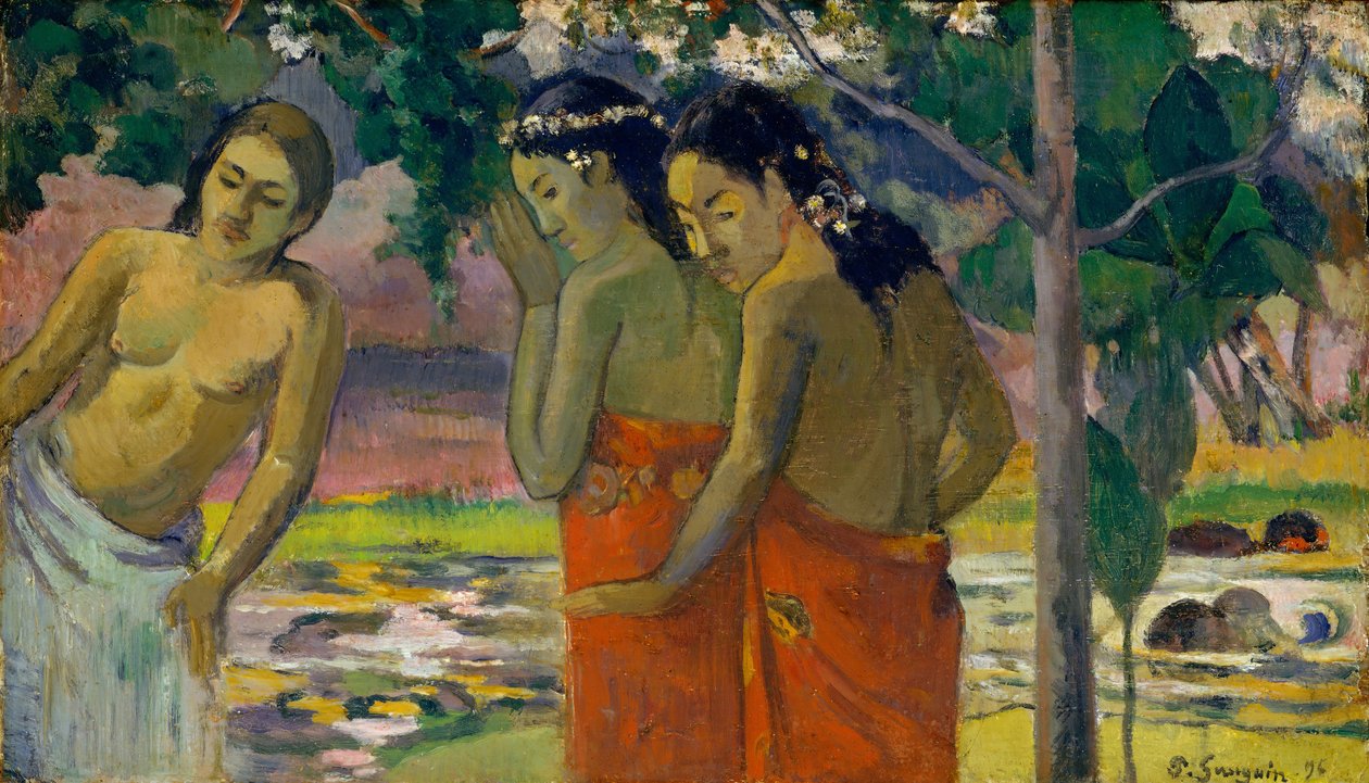 Tre donne tahitiane da Paul Gauguin