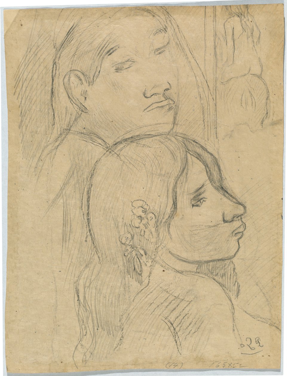 Due marquesani [verso] da Paul Gauguin
