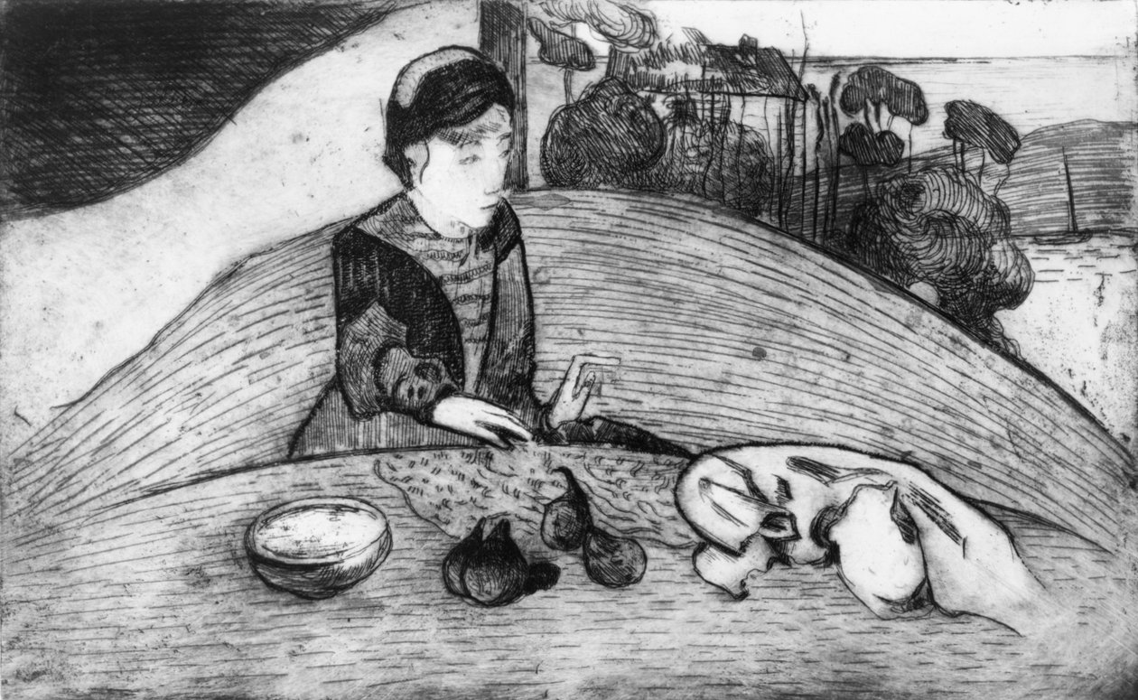 Donna con fichi, 1894 da Paul Gauguin