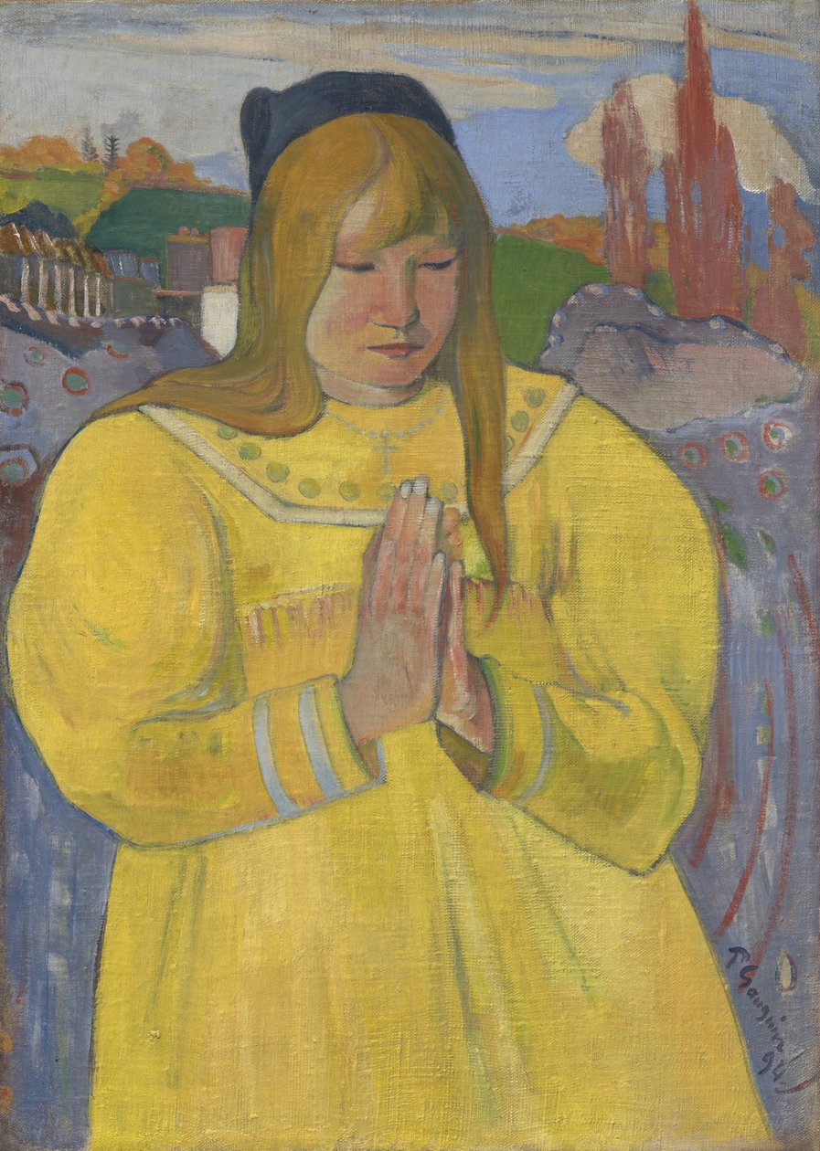 Giovane ragazza cristiana da Paul Gauguin