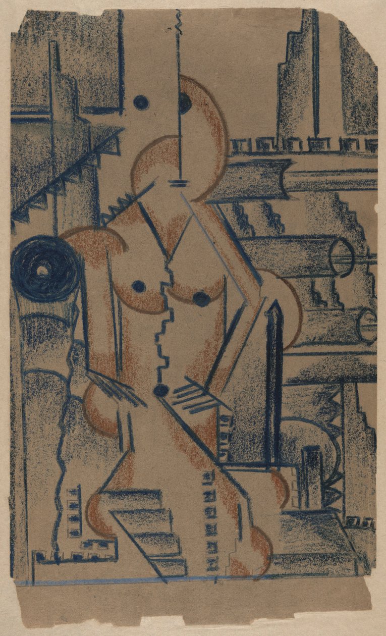 Nudo seduto da Paul Gaulois