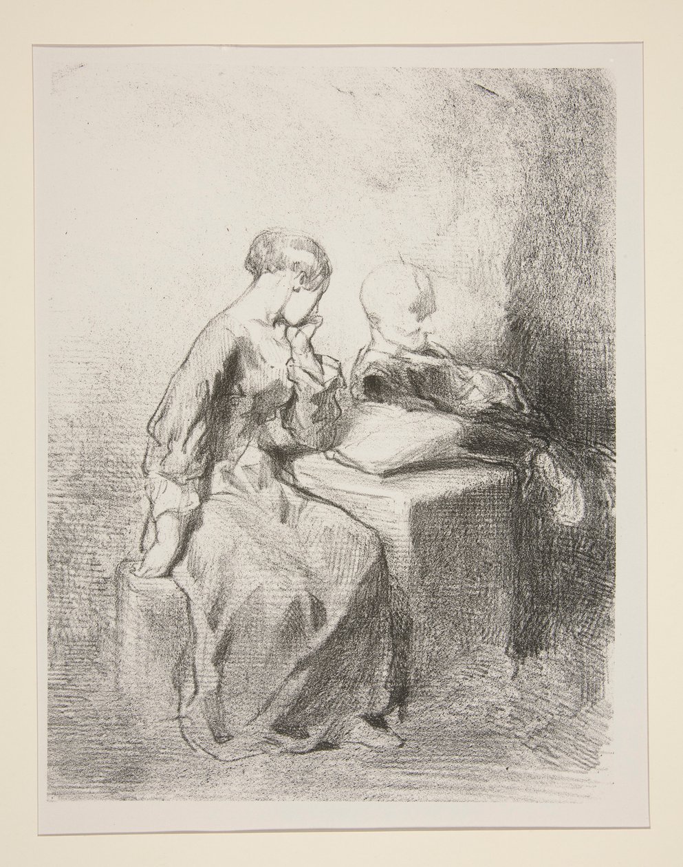 (LA LETTRICE) da Paul Gavarni