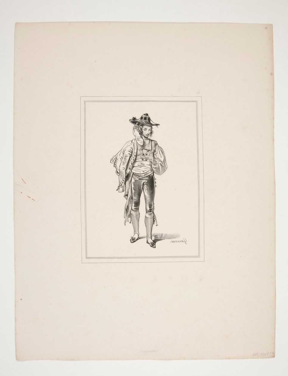 ARAGONAIS. Veste di drap. da Paul Gavarni