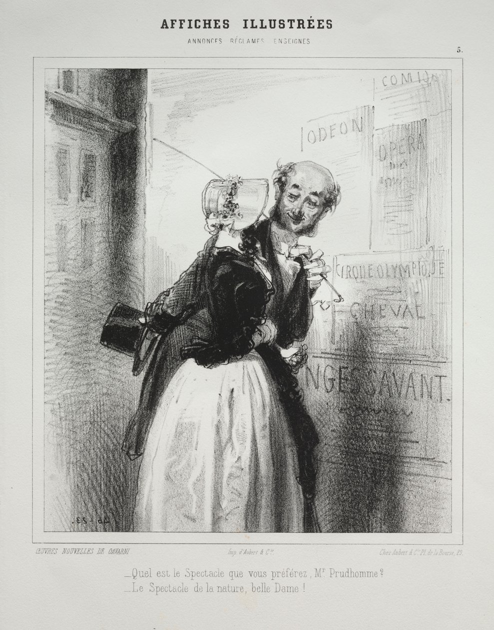 Affiches Illustrées da Paul Gavarni