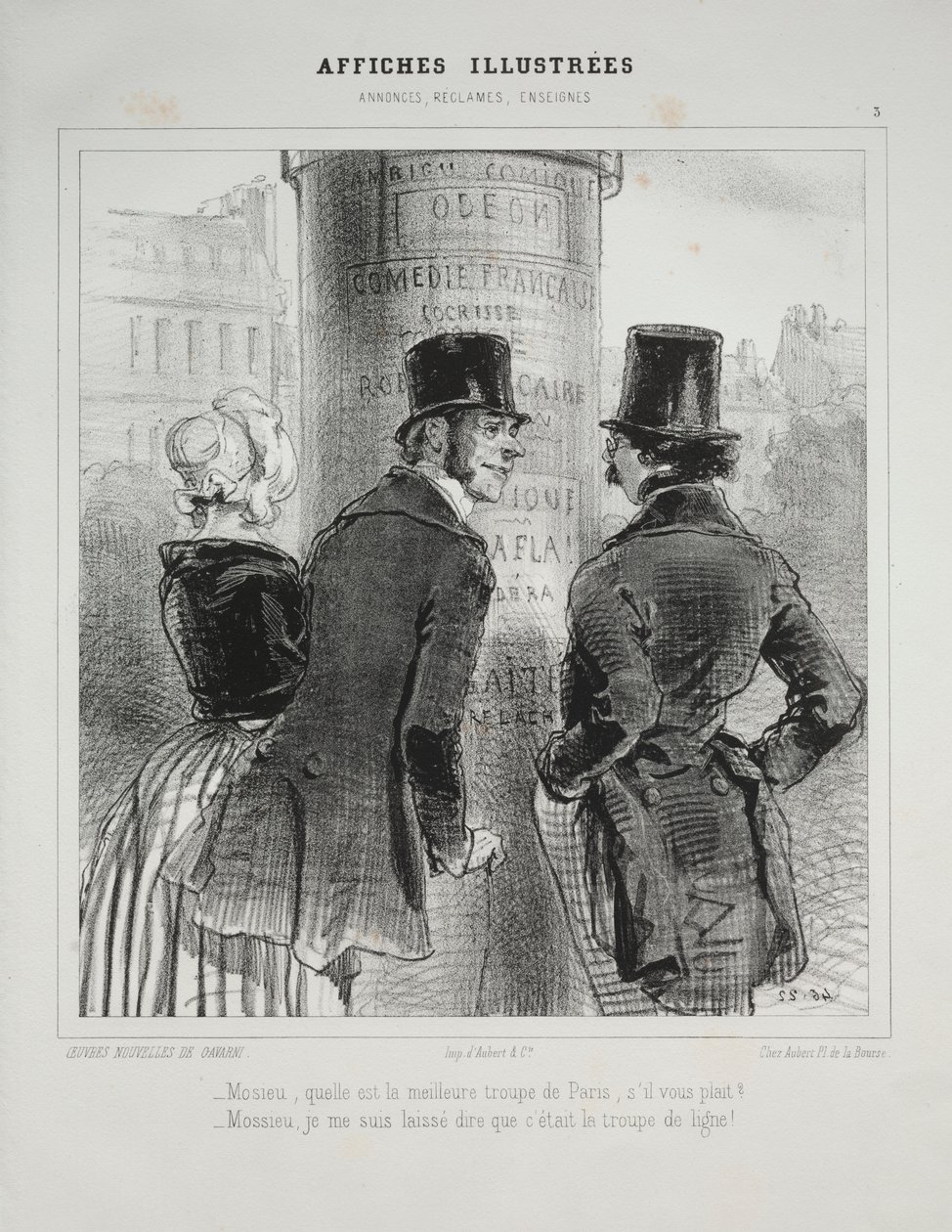 Affiches Illustrées da Paul Gavarni