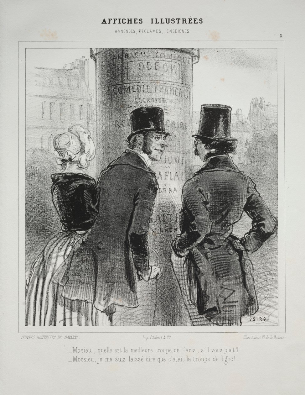 Affiches Illustrées da Paul Gavarni
