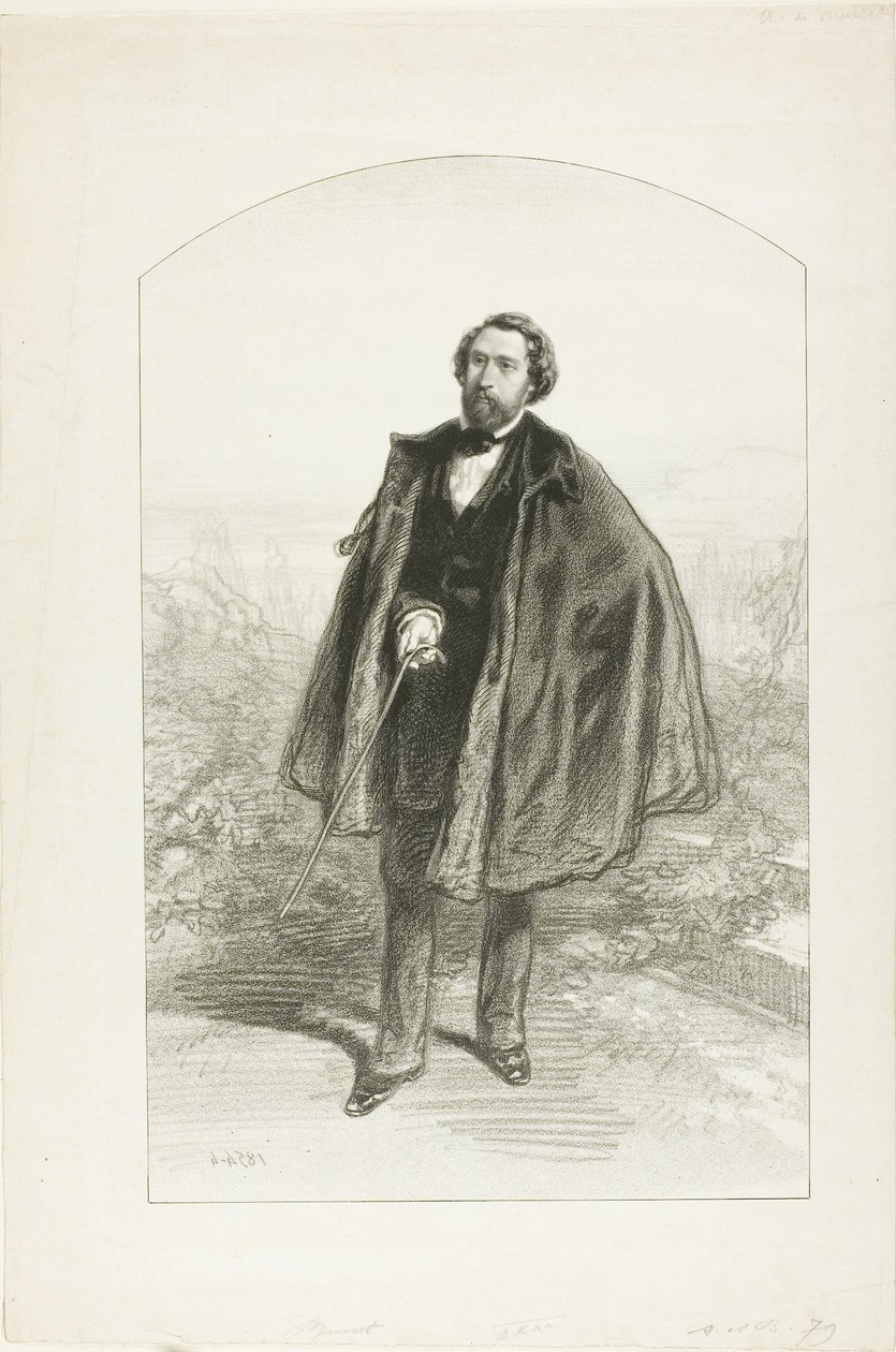 Alfred de Musset da Paul Gavarni